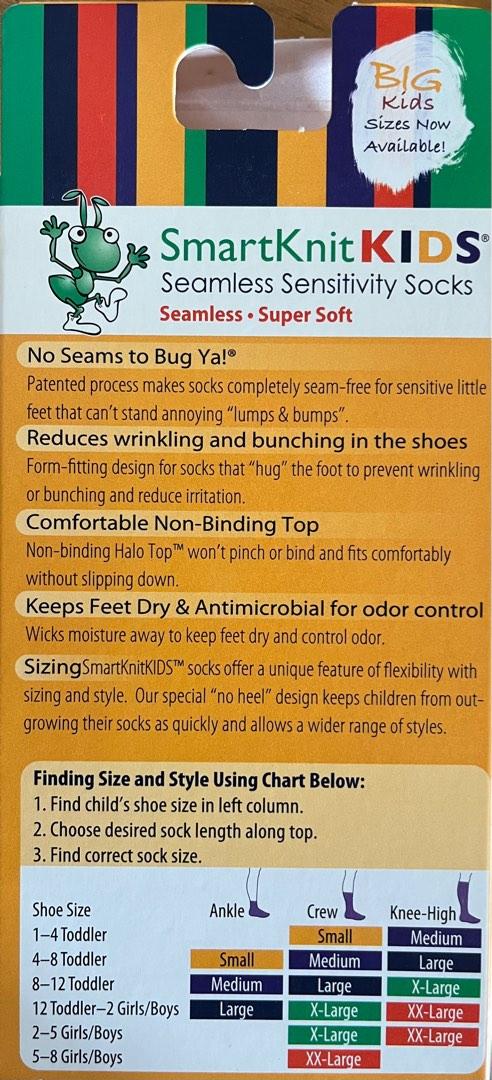 Absolutely Seamless Socks for Kids (Value 6 Pack) - SmartKnitKIDS