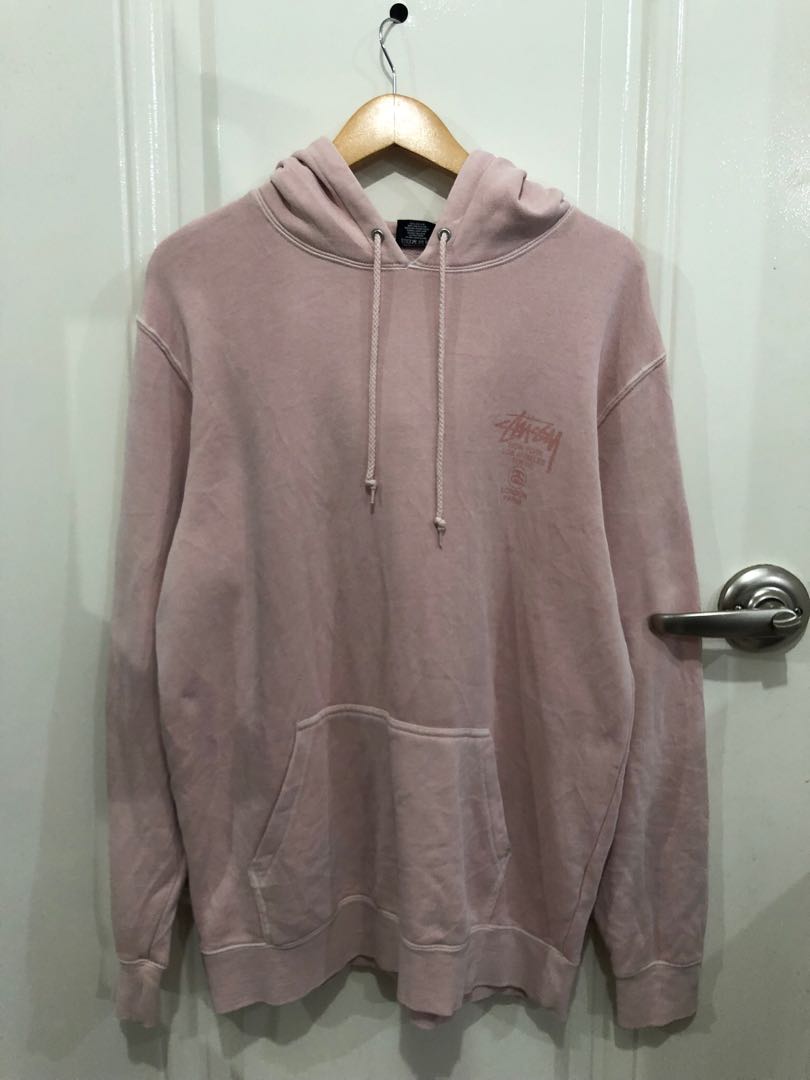 Stussy peach hoodie hotsell