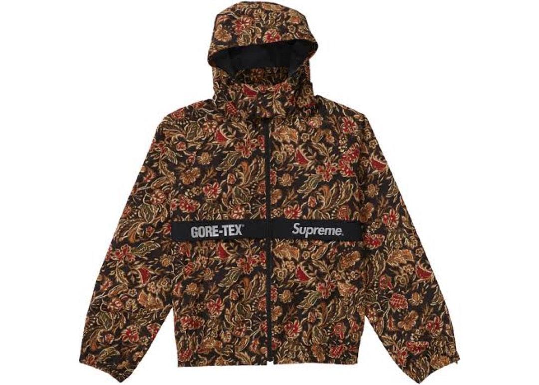 窪塚著用)Supreme 18 AW Flower Print Gore-tex Jacket (Size M), 男裝 