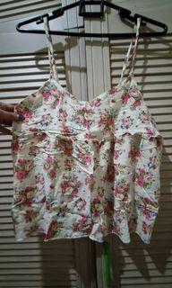 Tanktop Bunga Katun