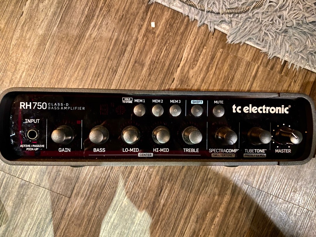 Tc electronic RH750 bass amp, 興趣及遊戲, 音樂樂器 & 配件, 樂器 Carousell