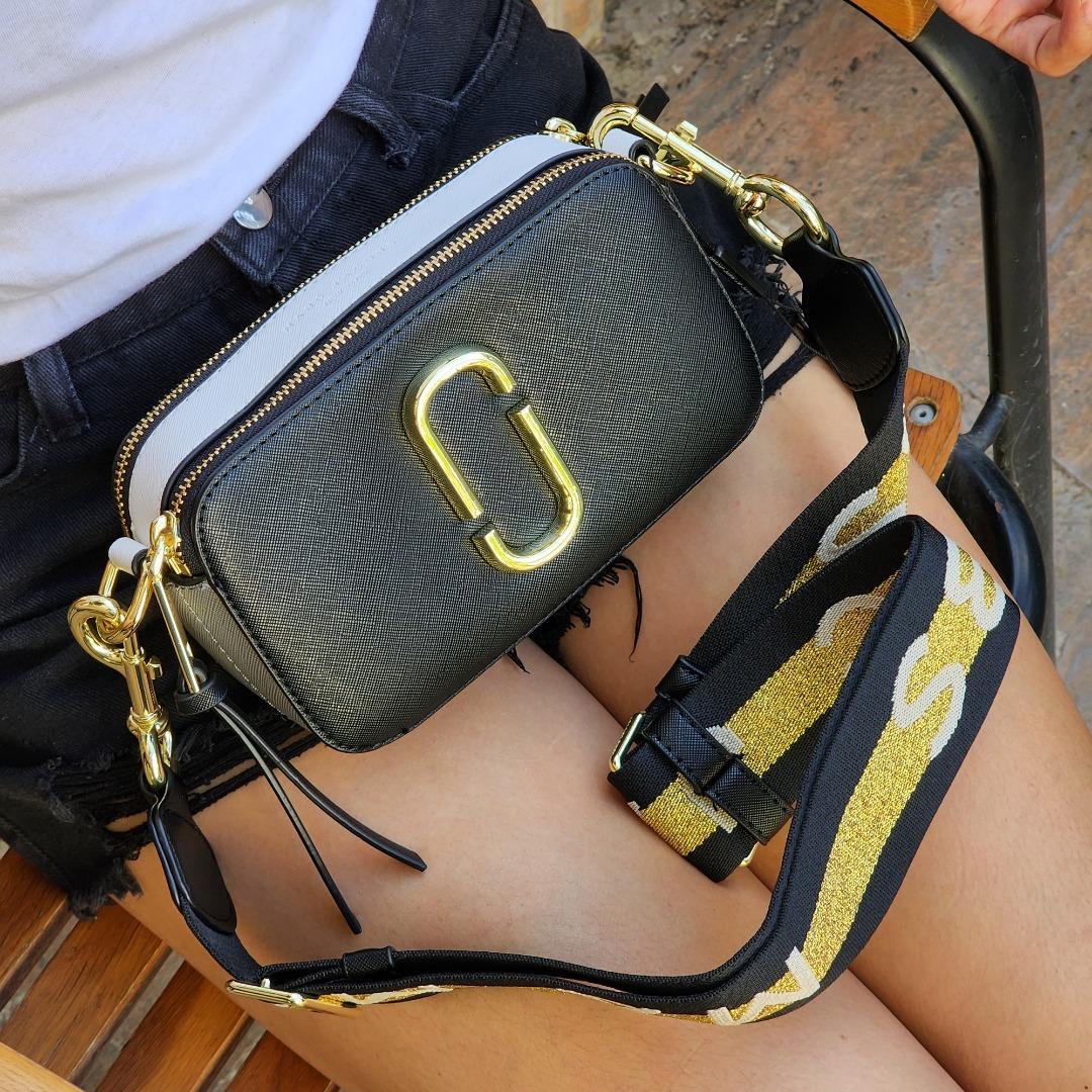 Saffiano leather online camera bag