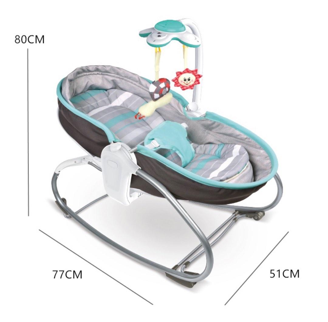 tiiBaby 3in1 Rocker Napper Swing Cradle Bed Rocking Chair with Music