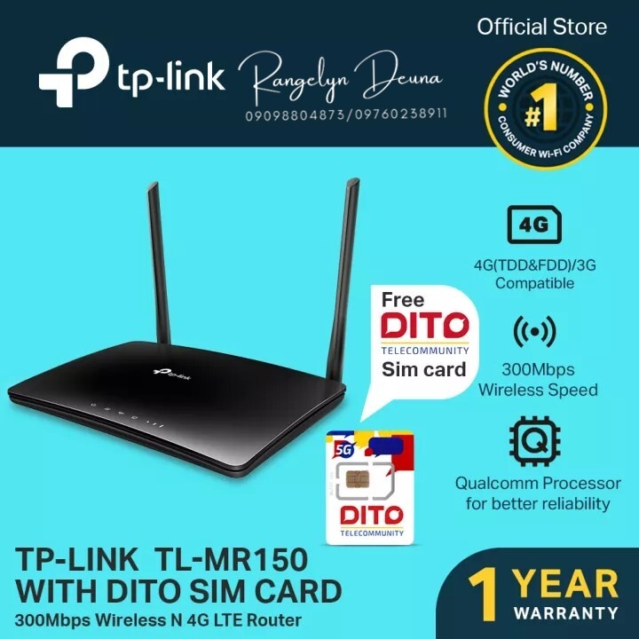 TP-Link 300MBPS Wi-Fi 4G LTE Router (TL-MR150), Computers & Tech, Parts ...