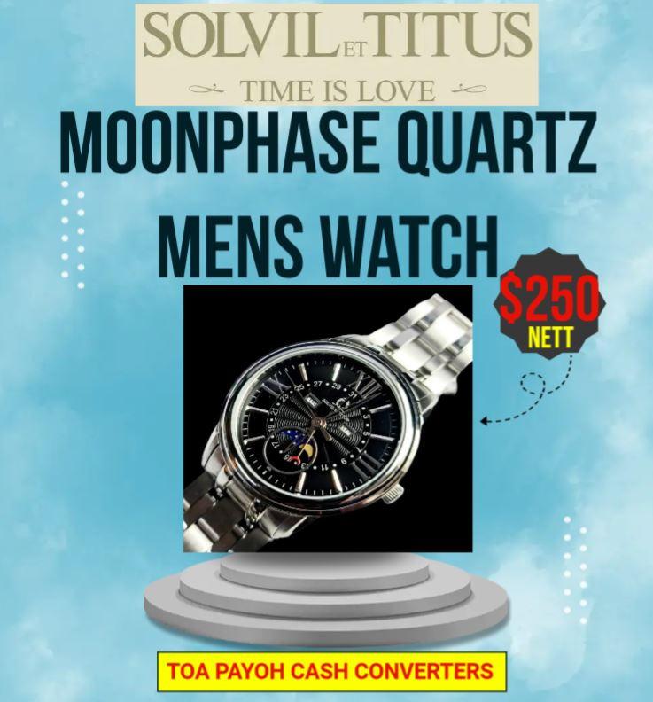 TP-SOLVIL ET TITUS 06-1666 MOONPHASE QUARTZ 38MM WATCH, Men's Fashion ...