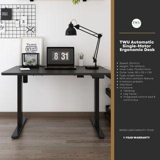 TWU Automatic Single-Motor Ergonomic Standing Work Study Desk / Table