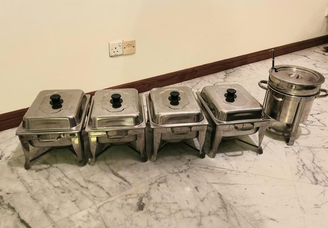 Used metal buffet set for sale, Furniture & Home Living, Kitchenware