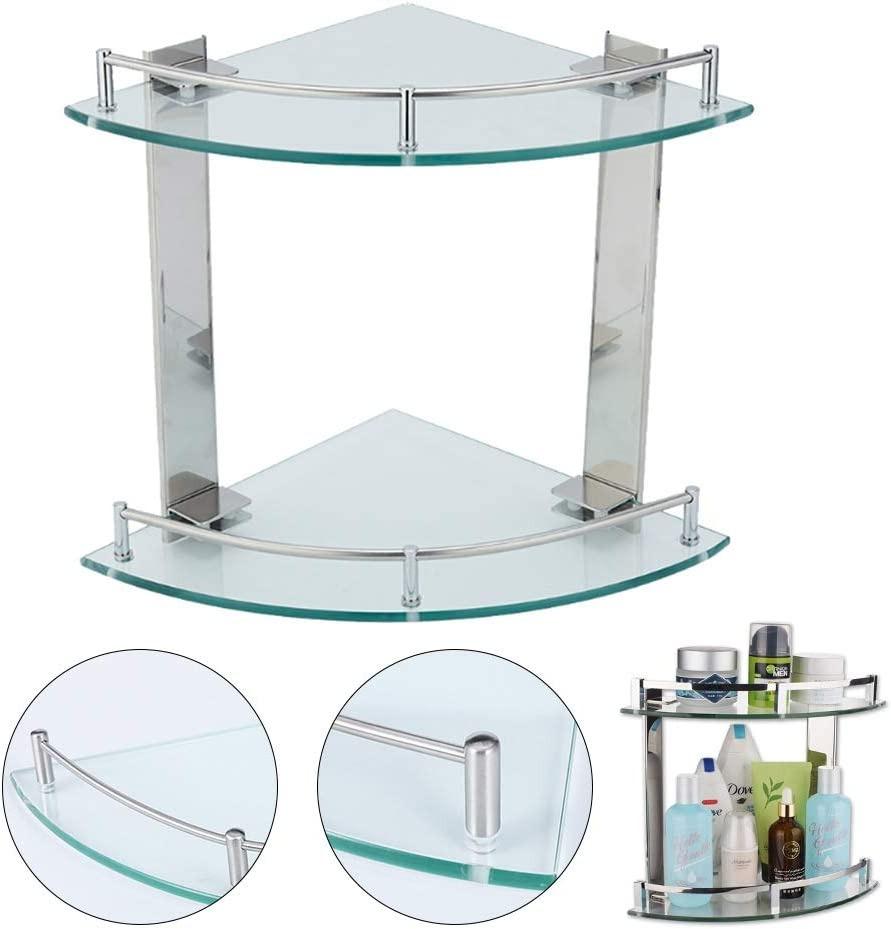 "(USED) Warmiehomy 2 Tier Bathroom Corner Shelf Bath Organizer Toilet