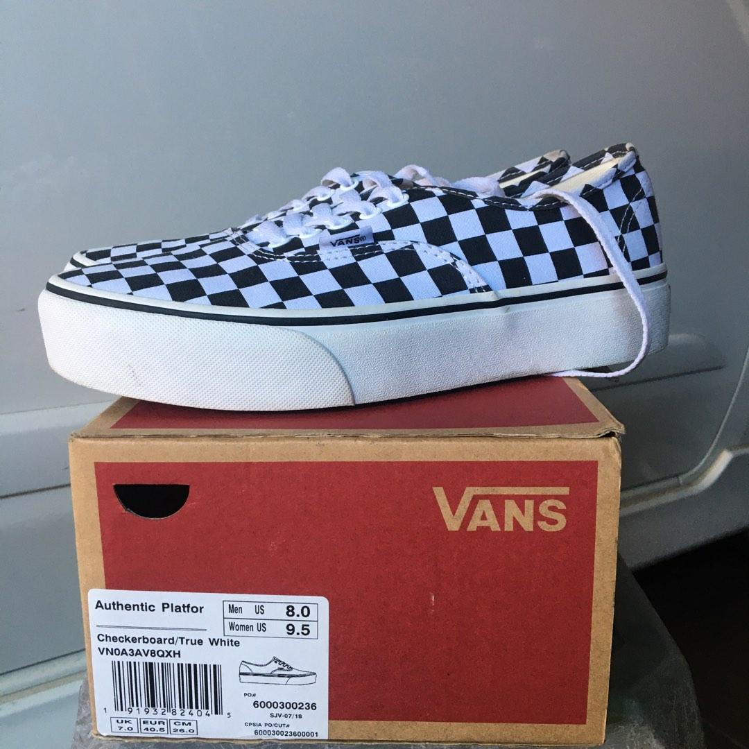 Double checkerboard vans sale