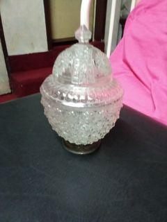 Vintage antique rare unique strawberry shape glass jar vase
