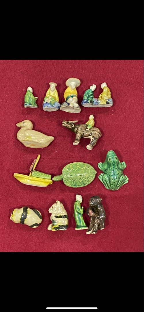 Vintage China Bonsai Miniature Figurines, 13 in 1 box, Hobbies & Toys