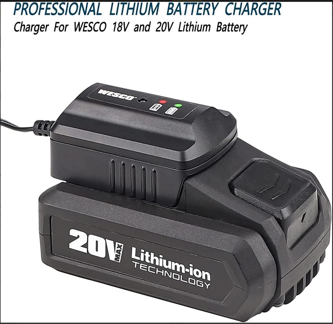 Wesco 18v battery charger discount