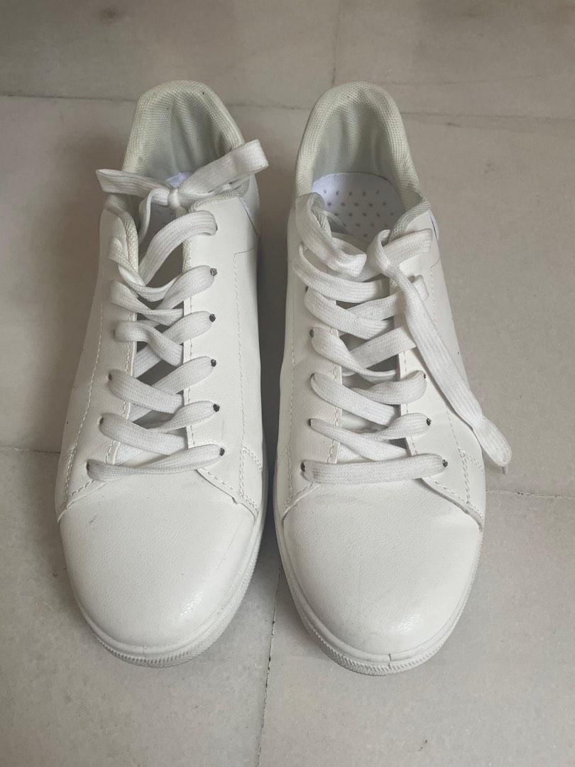 White Sneakers from Shien, Men's Fashion, Footwear, Casual shoes on ...