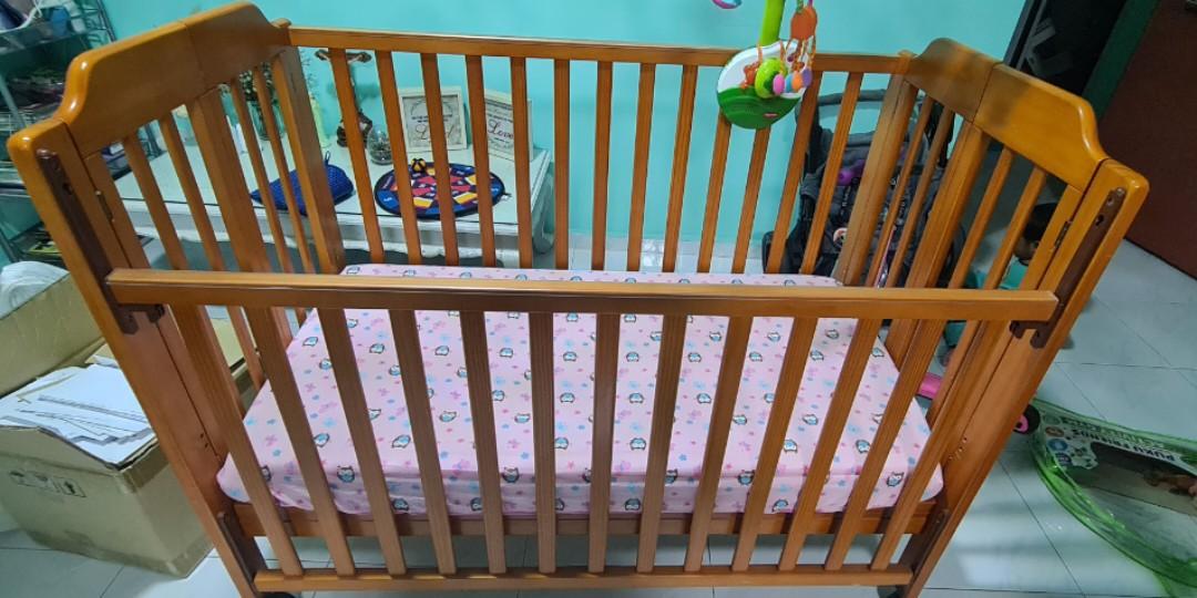 Wooden baby cot kiddy palace, Babies & Kids, Baby Nursery & Kids