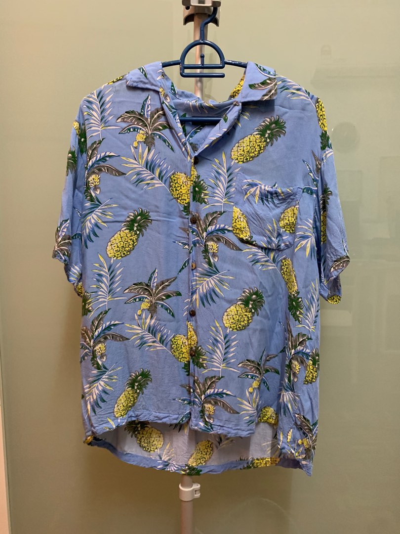 Woof republic beach shirt blue