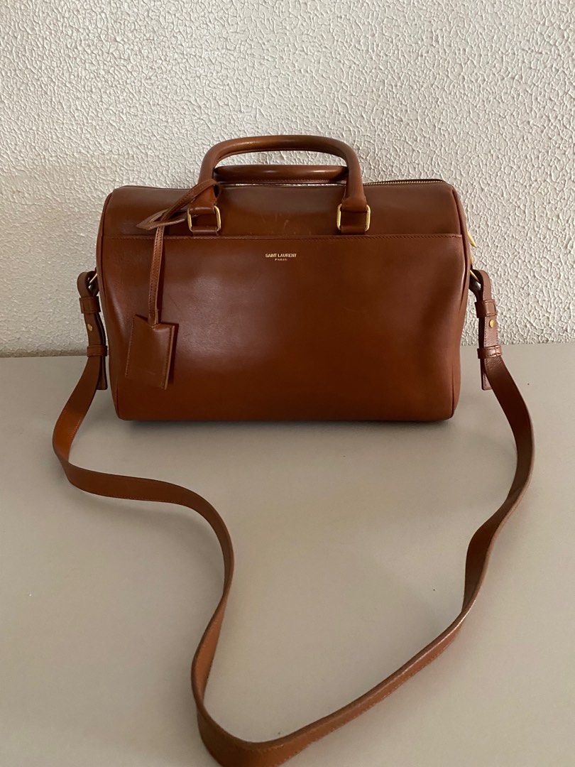 YSL CLASSIC DUFFLE BAG CALFSKIN LEATHER2way 31cm, Luxury, Bags