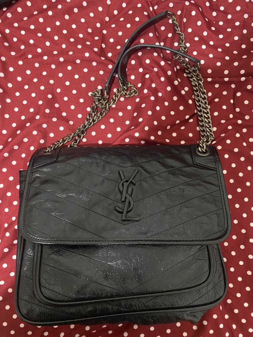 YSL Niki Medium Chain Bag, Barang Mewah, Tas & Dompet di Carousell