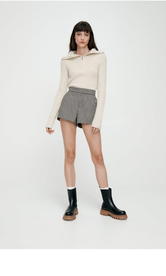 Zara checked 2025 shorts