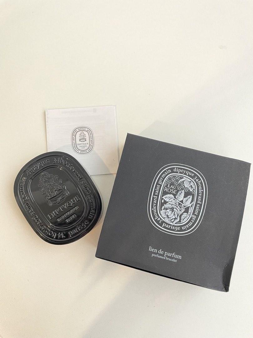 Bracelet Parfumé Diptyque Eau Rose - Noir Ajustable - Neuf Scellé Avec étiquettes