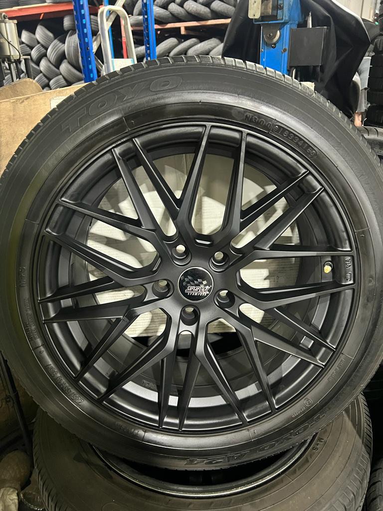 18” 5x114 Used rims with tyres, Car Accessories, Tyres & Rims on Carousell