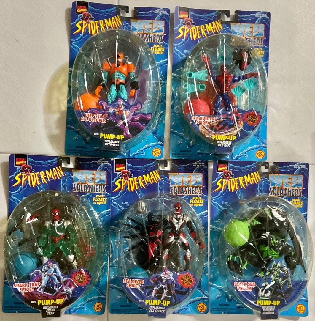 ToyBiz MARVEL SPIDER-MAN WEB SPLASHERS SEA DIVER SPIDEY 1997 TOY BIZ 