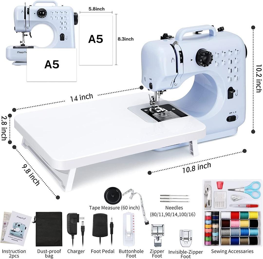 [2103] Magicfly Portable Sewing Machines, 12 Builtin Stitches Mini