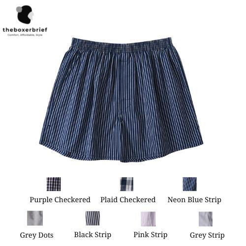 2pc Bundle Men Soft Cotton Patterned Boxer Shorts Underwear 2643