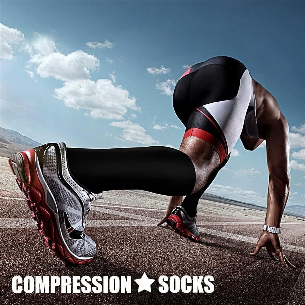 Running,Flight,Travel,Nurses Copper Compression Socks 15-20 mmHg is Best Athletic & Medical for Men & Women 3 Pairs 
