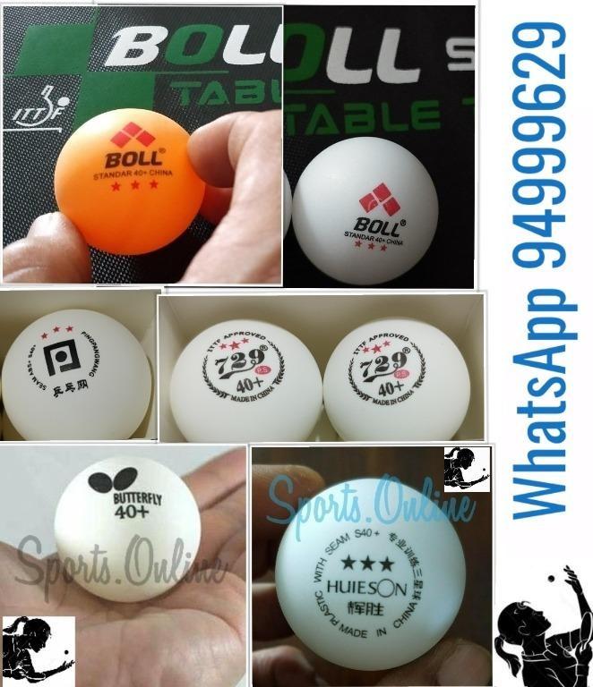 40+ Table Tennis / Ping Pong Balls * official competition size (from $0.60) * 3 Stars quality * Boll, Butterfly, Huieson, etc. * Brand New (Category: Racket & Ball Sports) located in Singapore. Submitted by yantpg (Listing ID 1187744391, Image 1). Description: Checkout our main profile page for all our sports items and other products at the following link. https://sg.carousell.com/sports.online Contact# 89166495 for quick deal -------------------