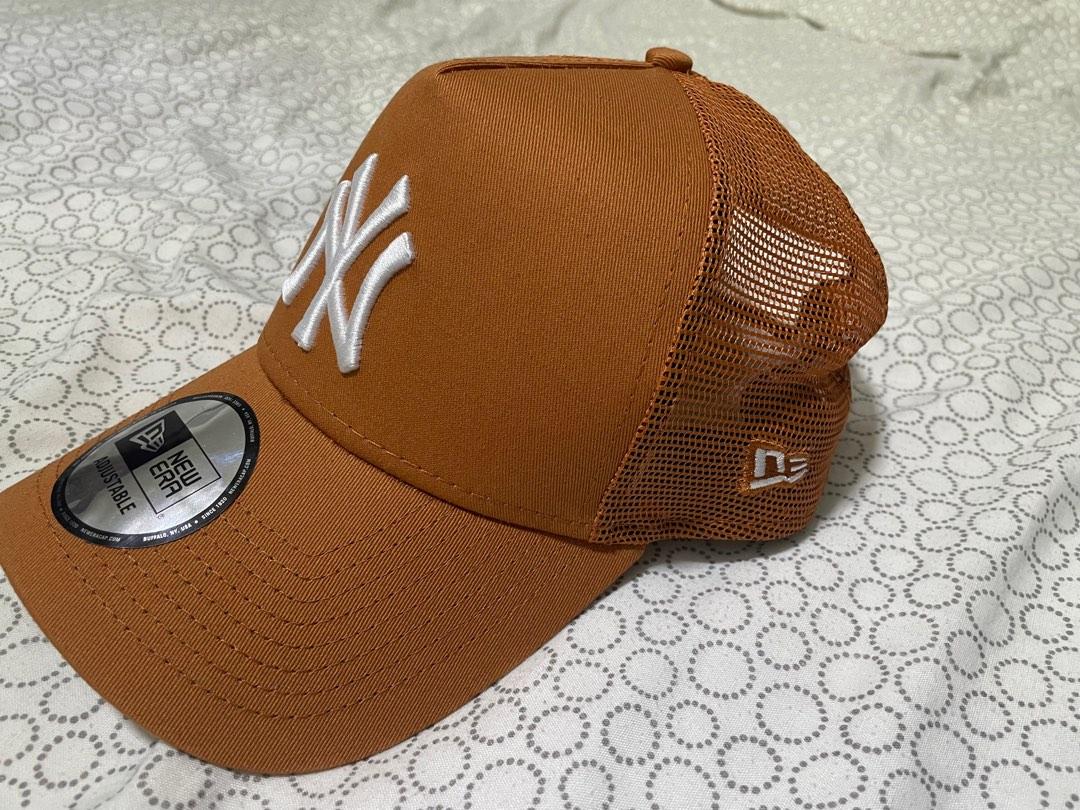 New Era Mlb 9forty A-frame Trucker Earthtones New York Yankees Cap in Brown