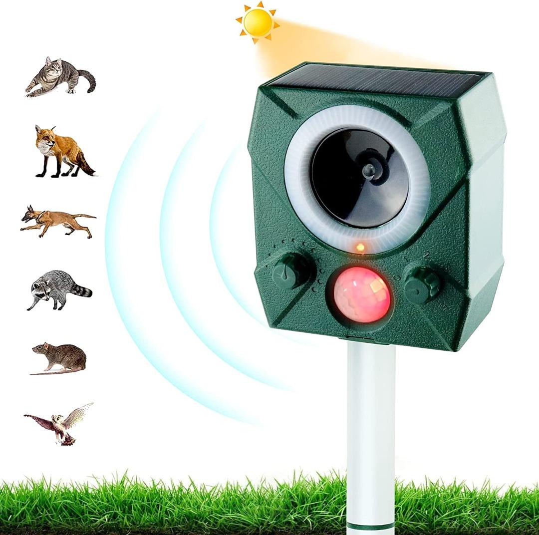 Ultrasonic Animal Repeller Uses Motion-sensing And Flashing LED Lights  Agriculture 1058938215 | Outdoor Cat Repeller, Ultrasonic Solar Powered Cat  Repeller With Led Flash, Ip66 Waterproof Ultrasonic Solar Powered Animals  For Cats, Dogs,