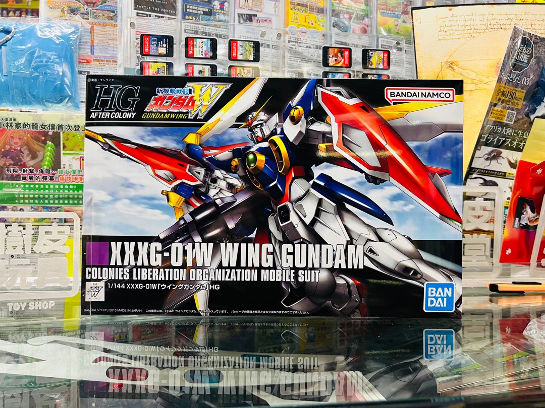 Bandai Hobby HGAC Wing Gundam Model Kit - 1/144 Scale Gundam Wing Model