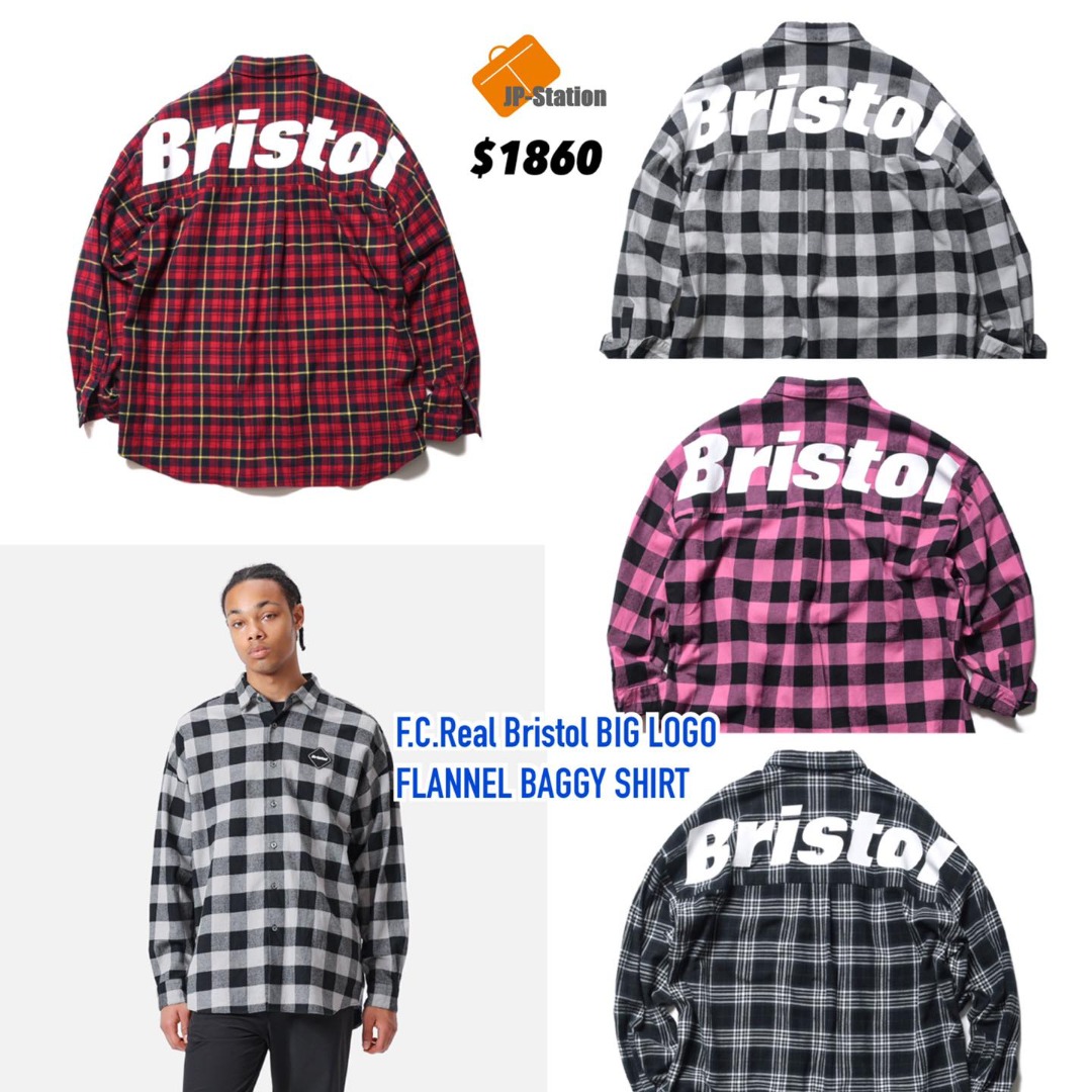 ネット販売 S FCRB 21AW BIG LOGO FLANNEL BAGGY SHIRT | lasibieni.ro