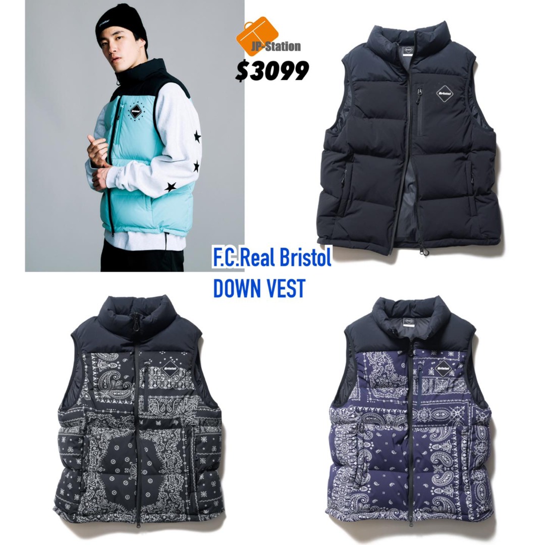 F.C.Real Bristol DOWN VEST fcrb ダウンベスト - ダウンベスト