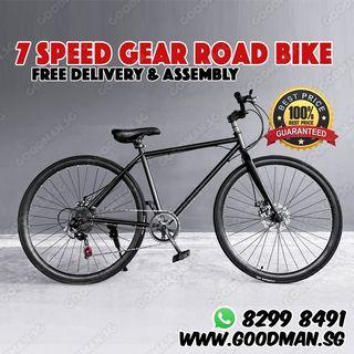 🔥INSTOCKS🔥 7 Speed Gear Road Bicycle | bike / bicyce | Road Bicycle / Road Bike | lightweight [1-3 Days Delivery].☎️WhatsApp 82998491☎️💥 Goodmansg / Goodman / Good 💥Goodman / Good 💥