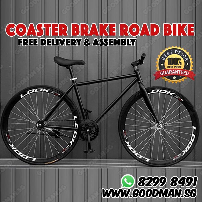 INSTOCKS 26 inch single speed with Black Rim Wheel Bicycle