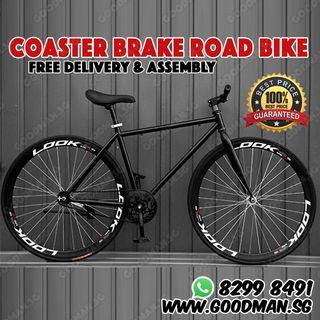 🔥INSTOCKS🔥 26 inch single speed with Black Rim Wheel Bicycle Free Wheel with coaster brake | bike / Bicycle | Road Bicycle / Road Bike [1-3 Days Delivery] .☎️WhatsApp 82998491☎️.💥 Goodmansg / Goodman / Good 💥