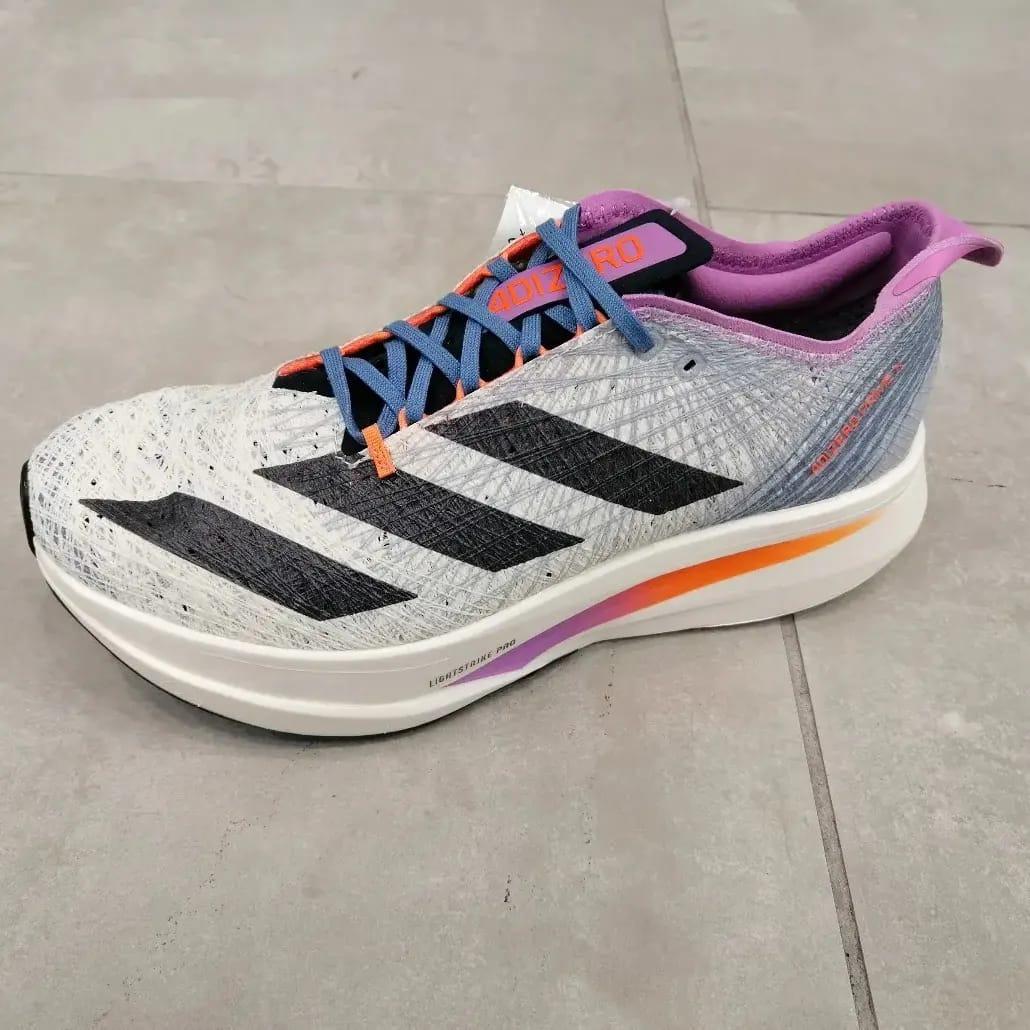 代購Adidas Adizero Prime X Strung灰紫色男裝跑步鞋, 男裝, 鞋, 波鞋