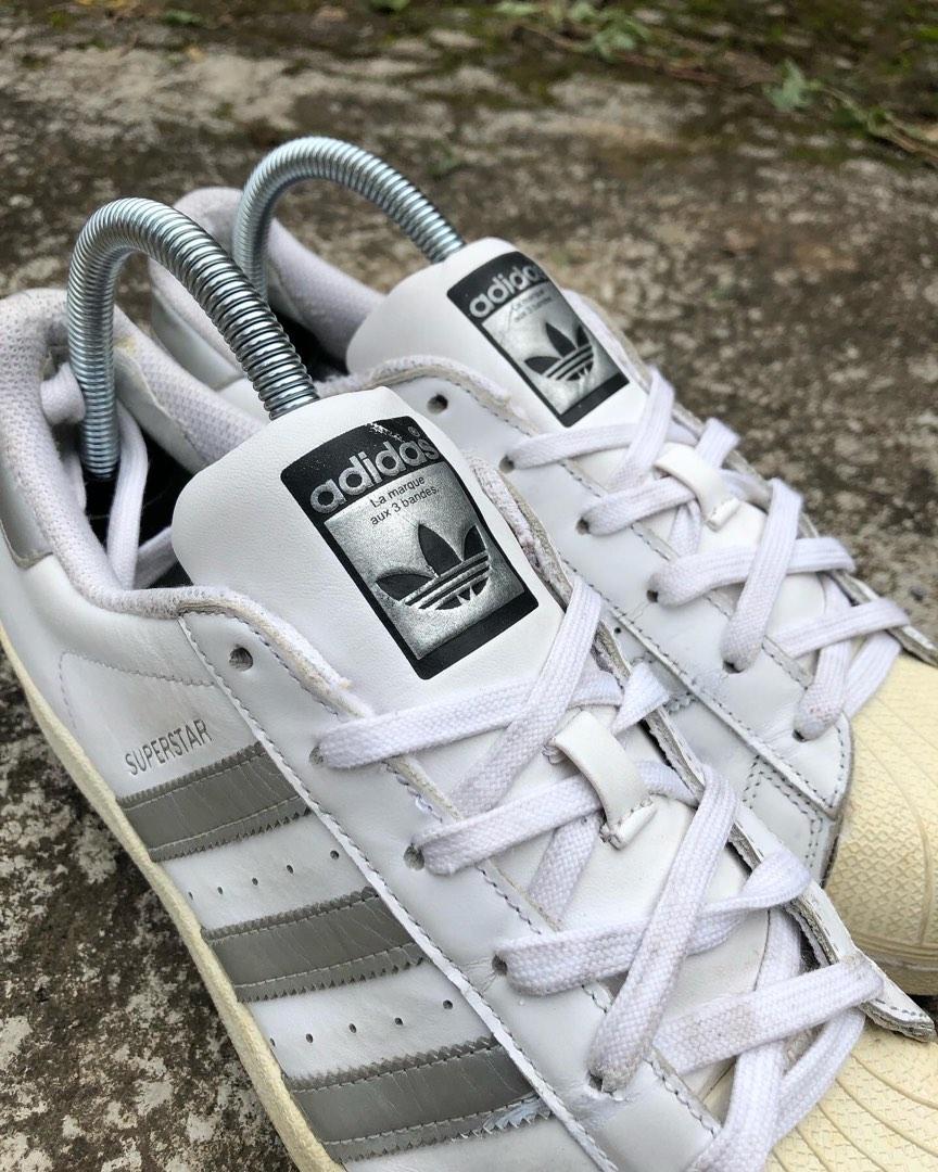 Adidas superstar hot sale putih silver
