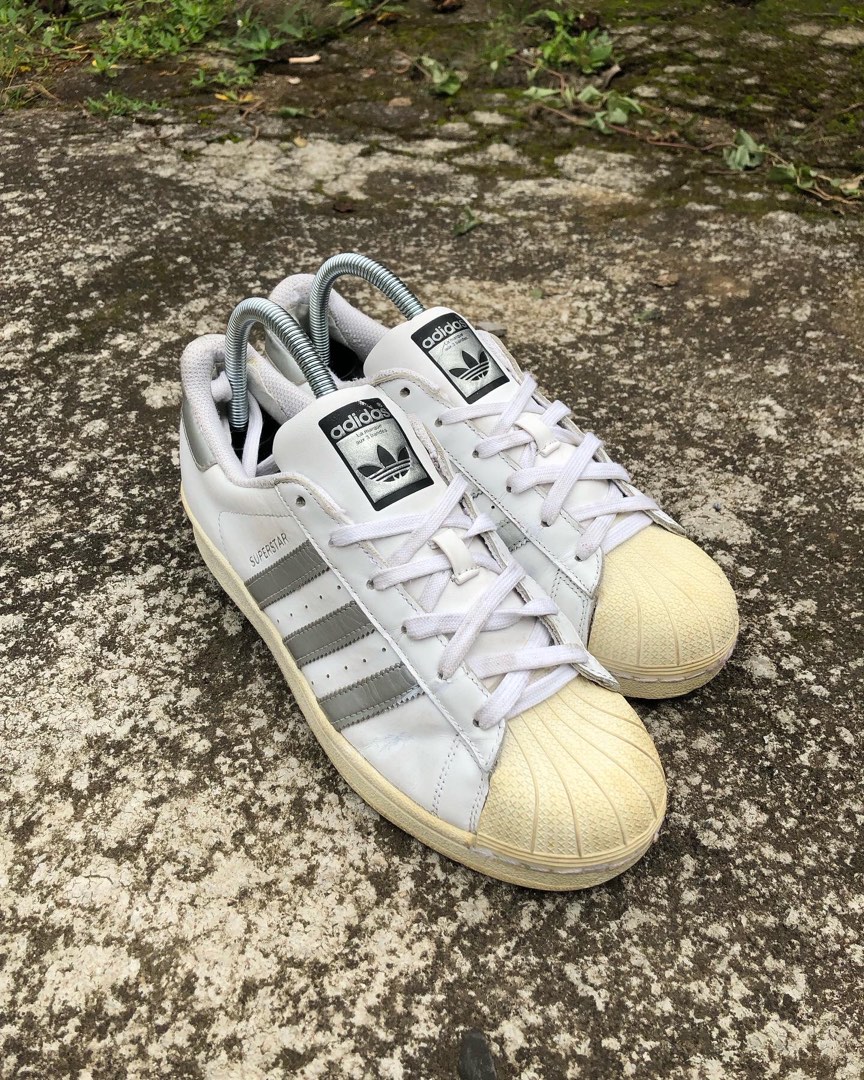 Sepatu adidas superstar silver clearance