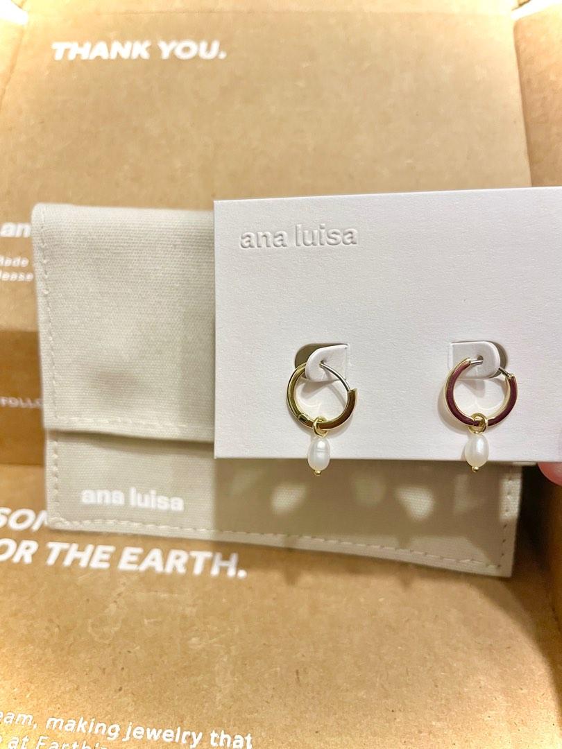 Ana Luisa Ear Rings (Brand New) Pearl, 名牌, 飾物及配件- Carousell