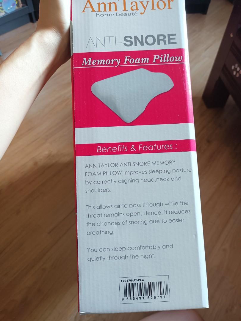 Ann Taylor Anti Snore Memory Foam Pillow