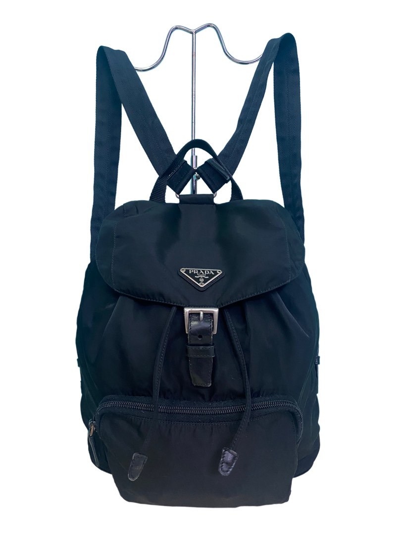 Prada Black Re-Nylon Small Backpack Bag - 1BZ677 | Yoogi's Closet