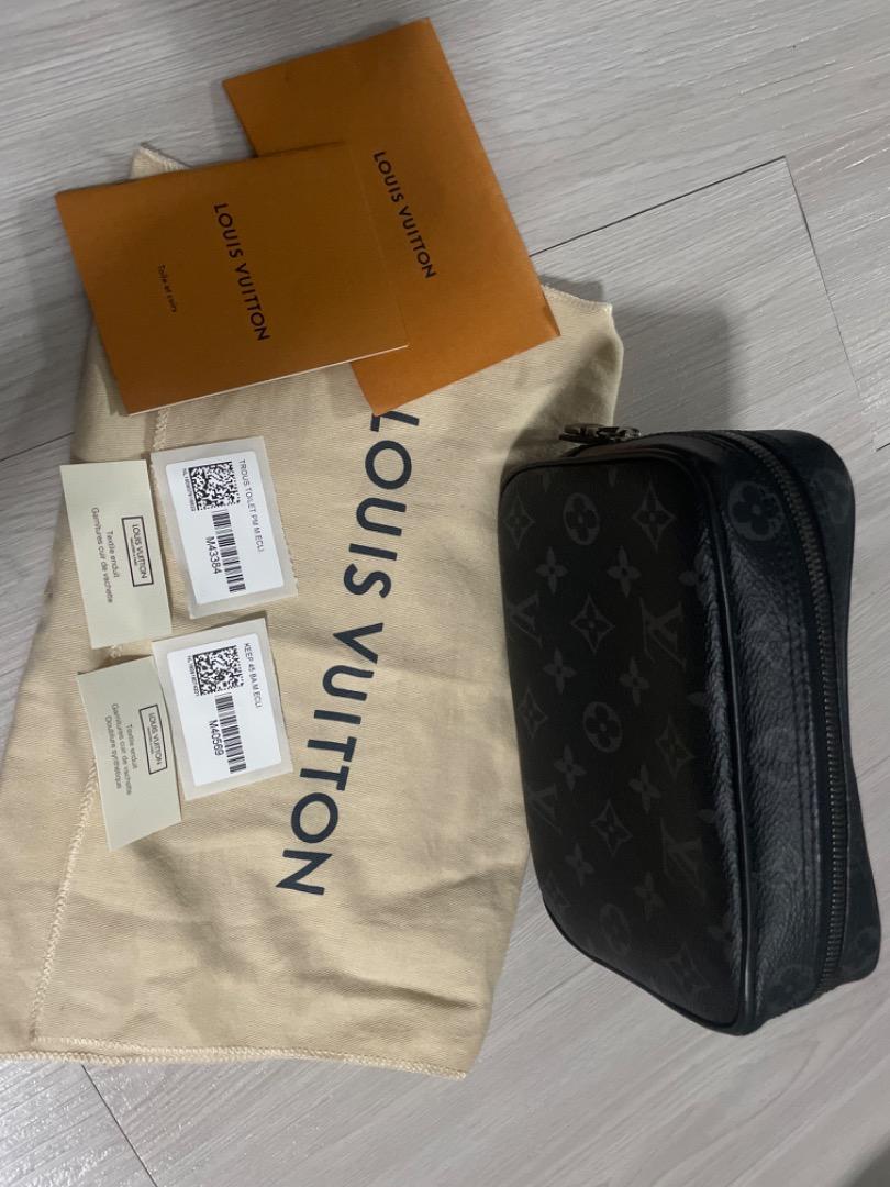 Louis Vuitton Toilet Pouch PM Monogram Eclipse Bag, Luxury, Bags & Wallets  on Carousell