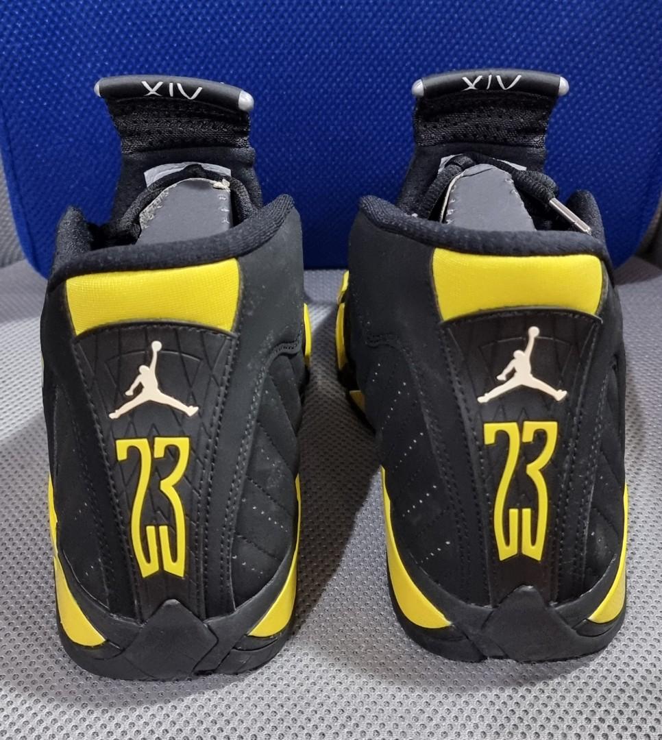 Authentic Nike Air Jordan 14 Thunder Size 11 US (Category: Sneakers) located in Manila. Submitted by shellen8 (Listing ID 1187692558, Image 3). Description: FOR SALE: AUTHENTIC NIKE AIR JORDAN 14 THUNDER "BLACK AND YELLOW" SIZE 11 US CONDITION: LIKE NEW. USED ONCE OR TWICE. NO SOLE SEPARATION. SOLD AS IS, WHAT YOU SEE IS WHAT YOU GET. PRICE: 6,500 PESOS (NOT FOR TRADE OR SWAP) PAYMENT: GCASH MEETUP/PICKUP NEAR LA SALLIAN STUDY CENTER (PLS. CHECK 