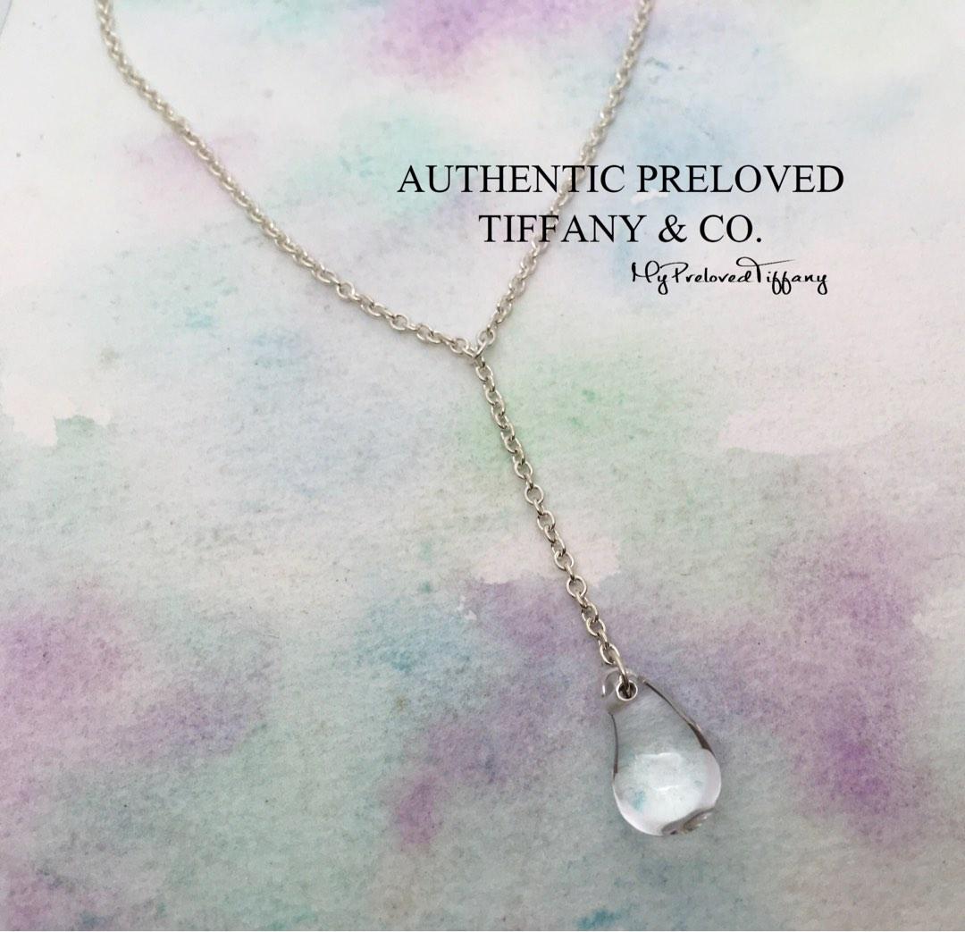 Tiffany crystal necklace top