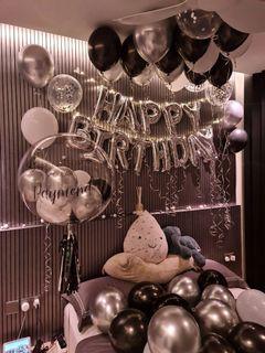 Birthday decorations, helium balloons, anniversary, proposal decorations
