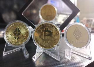 Bitcoin Ethereum Physical Coin