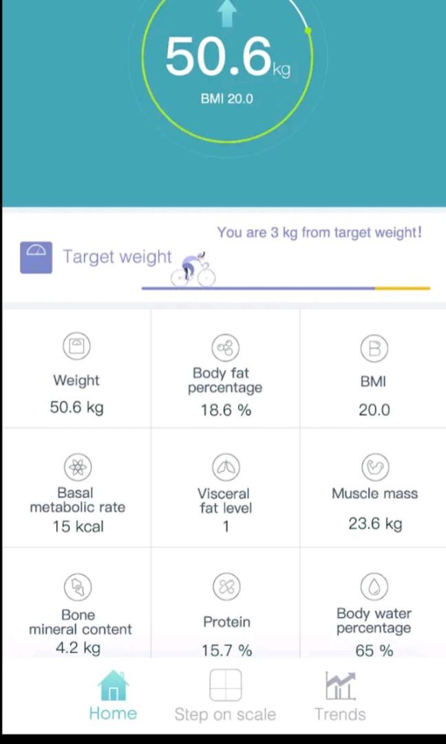 Bluetooth Body fats scale, Health & Nutrition, Health Monitors