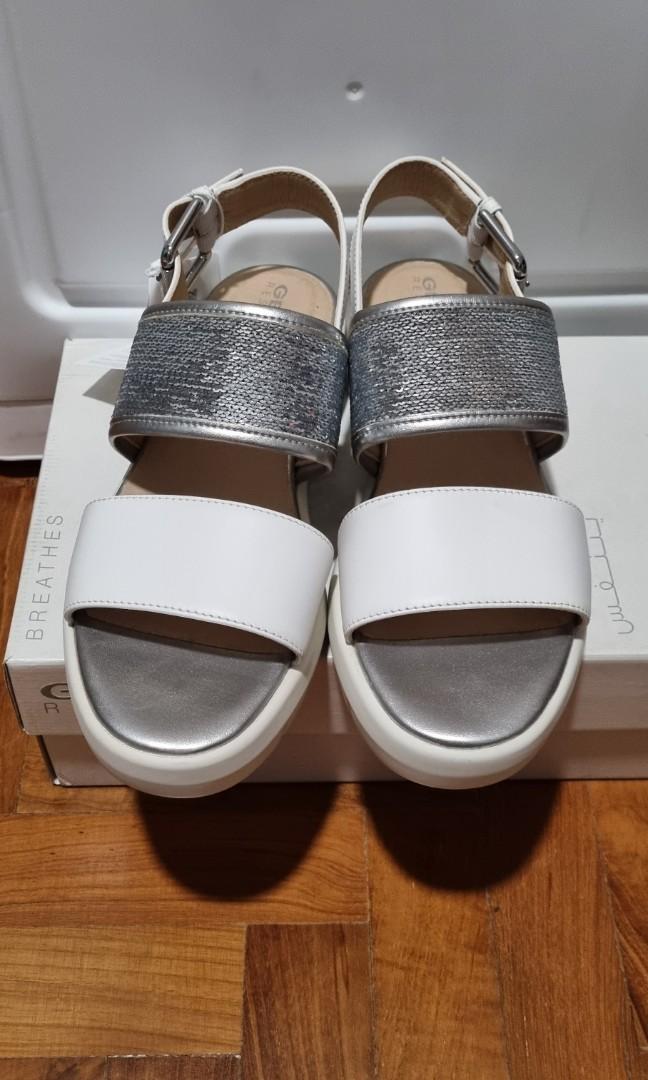 Geox silver sandals top